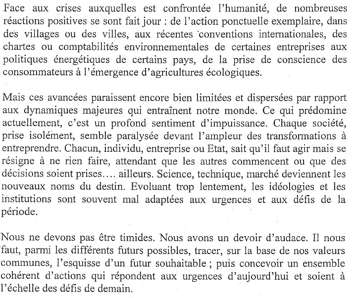 Read in French Understanding world problems and discuss in French