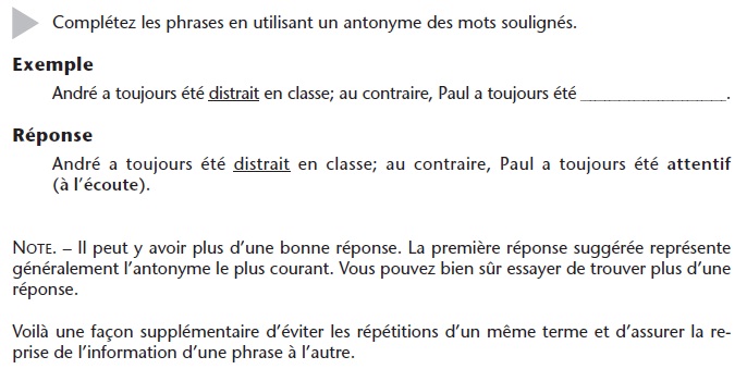 French_Vocabulary_Exercise_3