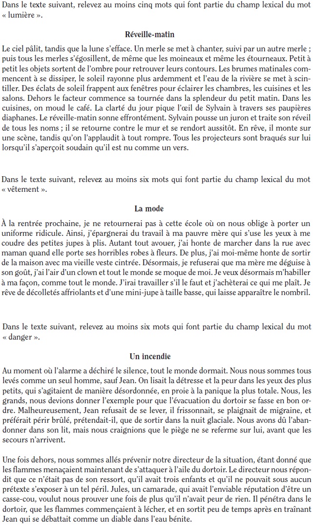 French_Vocabulary_Exercise_6